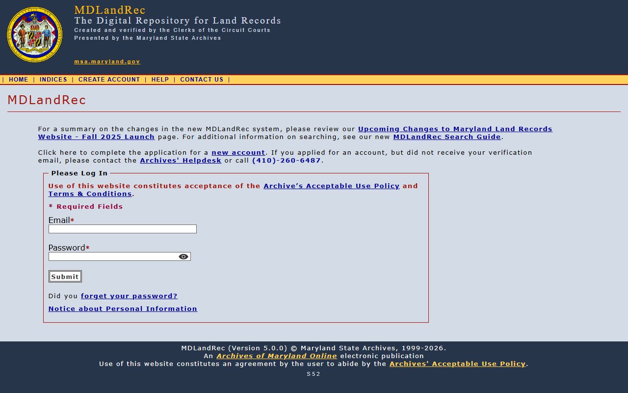 Maryland Land Records search for white pages property lookup